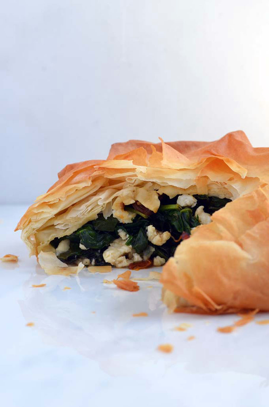 Wild Green Phyllo Pie