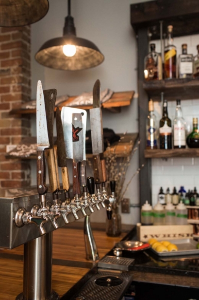 Behind Edible Ottawa's Cover: bar taps at Union 613