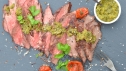 grilled steak and chermoula